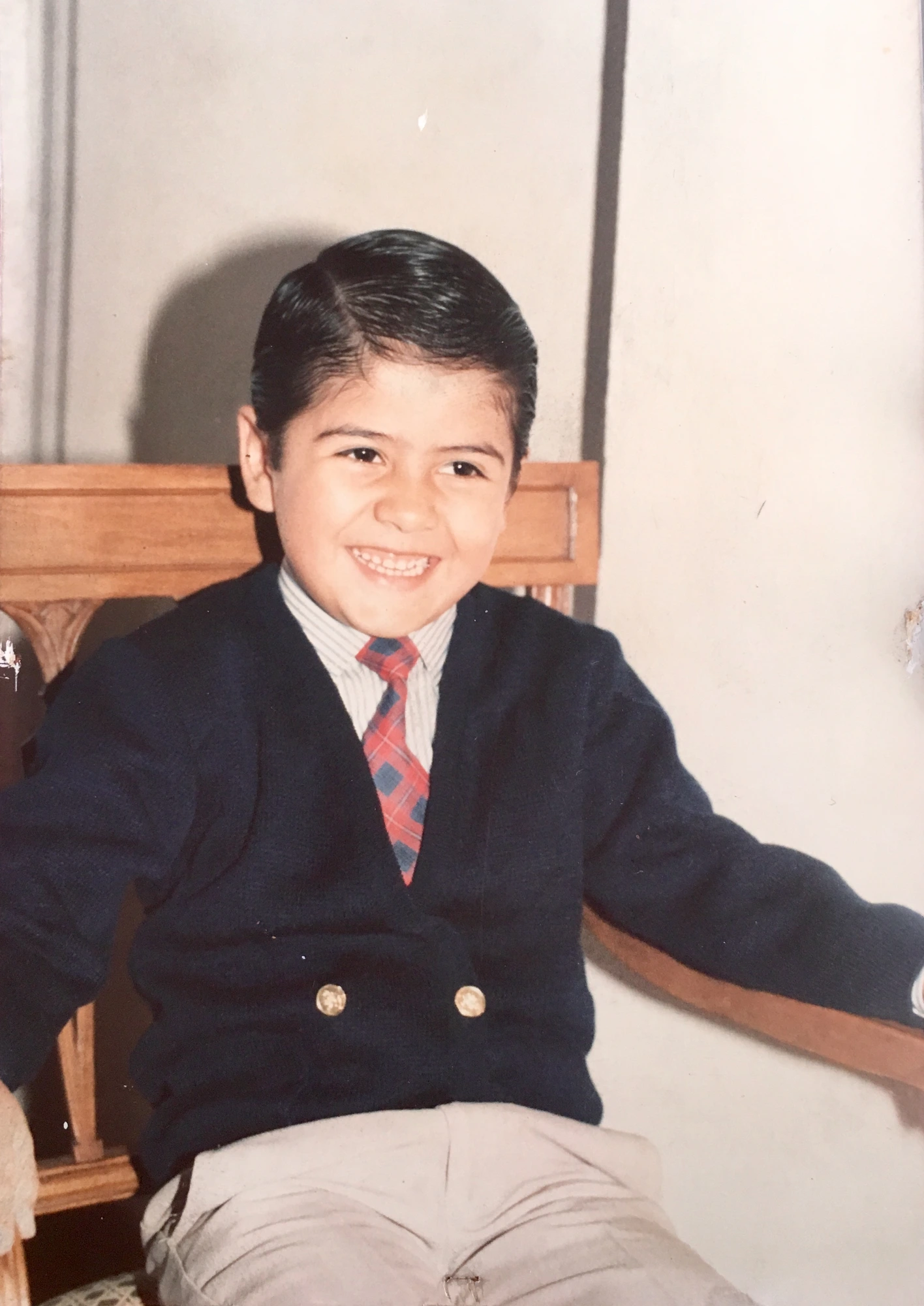 José Luis Garcés Maldonado de niño